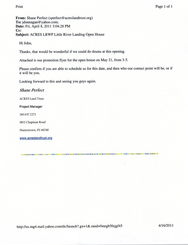2011-04-08 Personal Correspondence Vice Chief Dunnagan