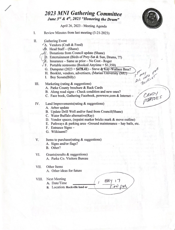 2023-04-26 All Nations Gathering Committee Minutes