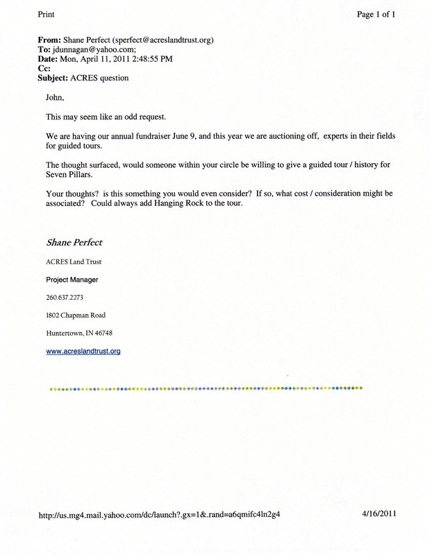 2011-05-11 Personal Correspondence Vice Chief Dunnagan